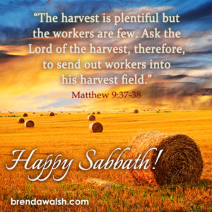 Happy Sabbath - Brenda Walsh Scripture Images