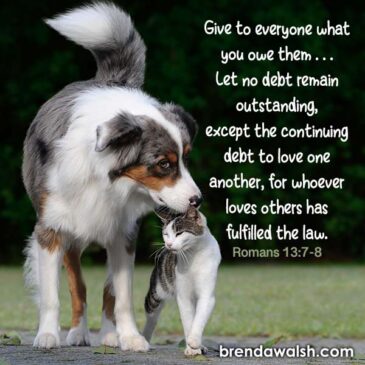 A Different Debt - Brenda Walsh Scripture Images