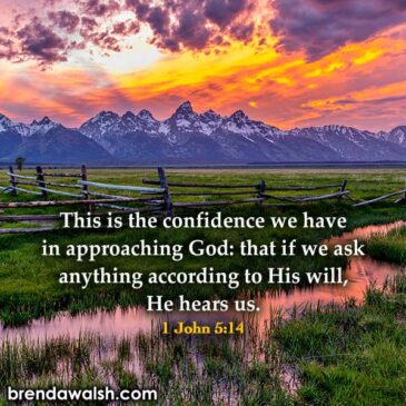 Confidence in Prayer - Brenda Walsh Scripture Images