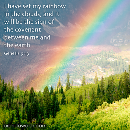 A Rainbow Promise - Brenda Walsh Scripture Images